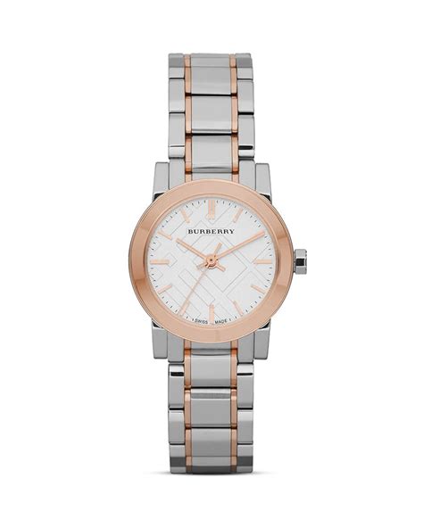 burberry rose gold check watch|beautiful silver gold burberry watch.